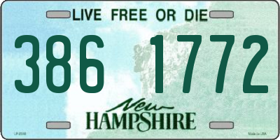 NH license plate 3861772