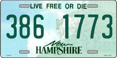 NH license plate 3861773
