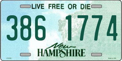 NH license plate 3861774