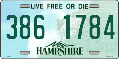 NH license plate 3861784