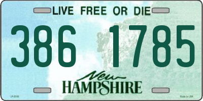 NH license plate 3861785