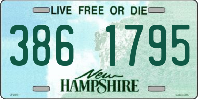 NH license plate 3861795