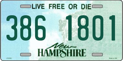 NH license plate 3861801