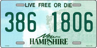 NH license plate 3861806
