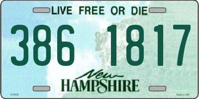 NH license plate 3861817