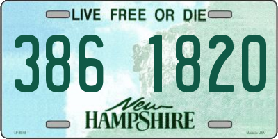 NH license plate 3861820
