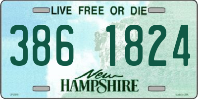NH license plate 3861824