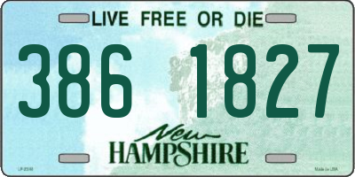 NH license plate 3861827