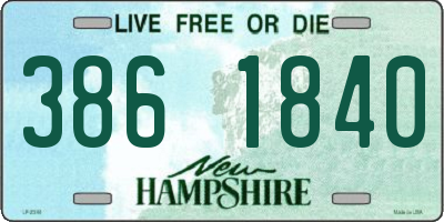 NH license plate 3861840