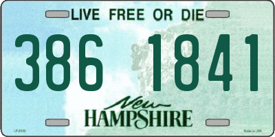 NH license plate 3861841
