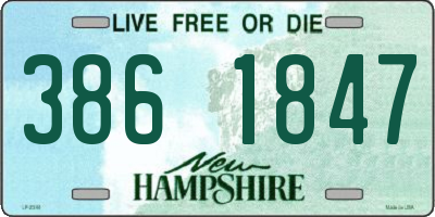 NH license plate 3861847