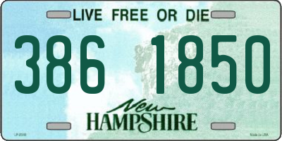 NH license plate 3861850