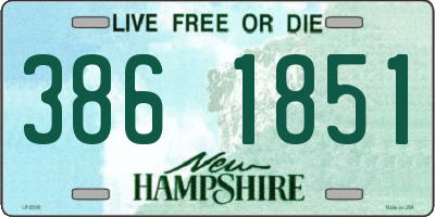 NH license plate 3861851