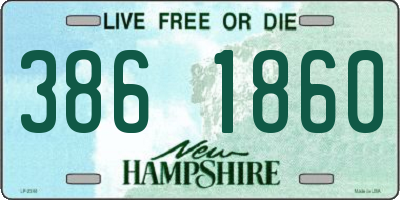 NH license plate 3861860