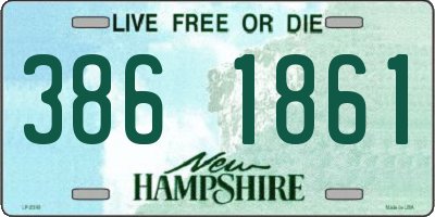 NH license plate 3861861