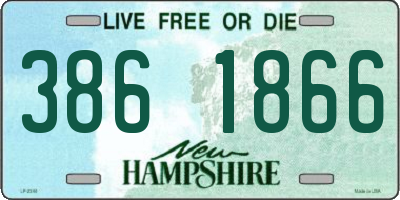NH license plate 3861866