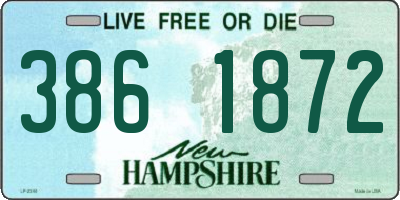 NH license plate 3861872