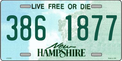 NH license plate 3861877