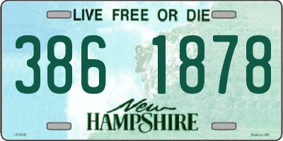 NH license plate 3861878