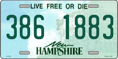 NH license plate 3861883