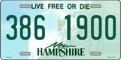NH license plate 3861900
