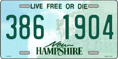 NH license plate 3861904