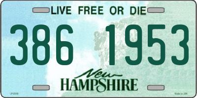 NH license plate 3861953