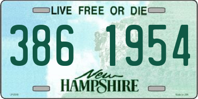 NH license plate 3861954