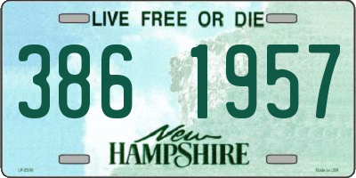 NH license plate 3861957