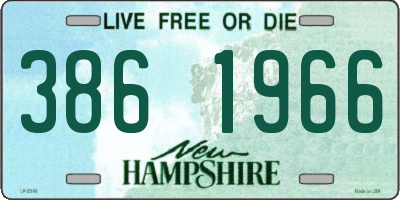 NH license plate 3861966