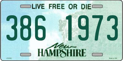 NH license plate 3861973