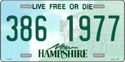 NH license plate 3861977