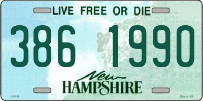 NH license plate 3861990