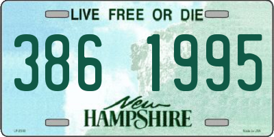 NH license plate 3861995
