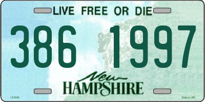 NH license plate 3861997
