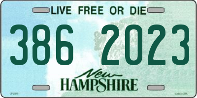 NH license plate 3862023