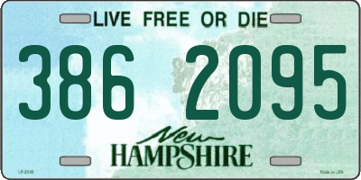 NH license plate 3862095