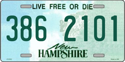 NH license plate 3862101