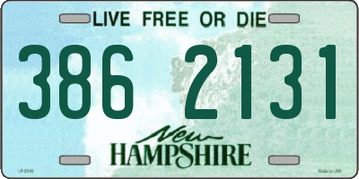NH license plate 3862131