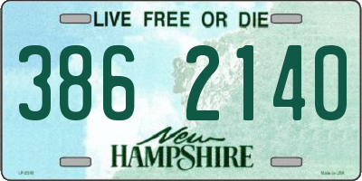 NH license plate 3862140