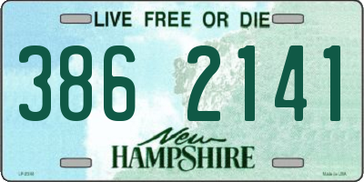 NH license plate 3862141