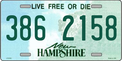 NH license plate 3862158