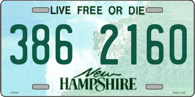 NH license plate 3862160
