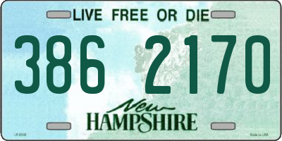 NH license plate 3862170