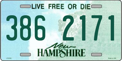 NH license plate 3862171