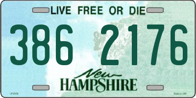 NH license plate 3862176