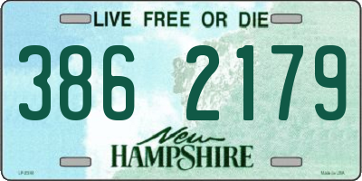 NH license plate 3862179