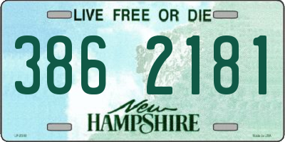 NH license plate 3862181