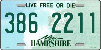 NH license plate 3862211
