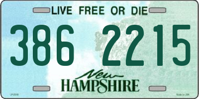 NH license plate 3862215